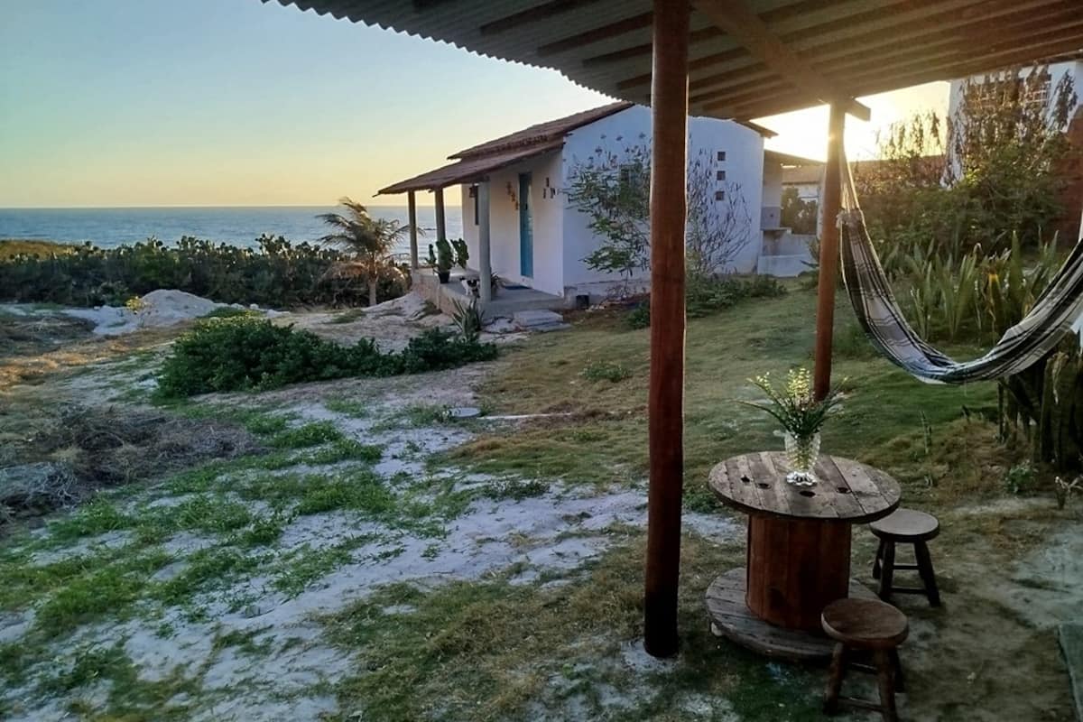 Varanda do Estúdio ao Mar com vista para o oceano